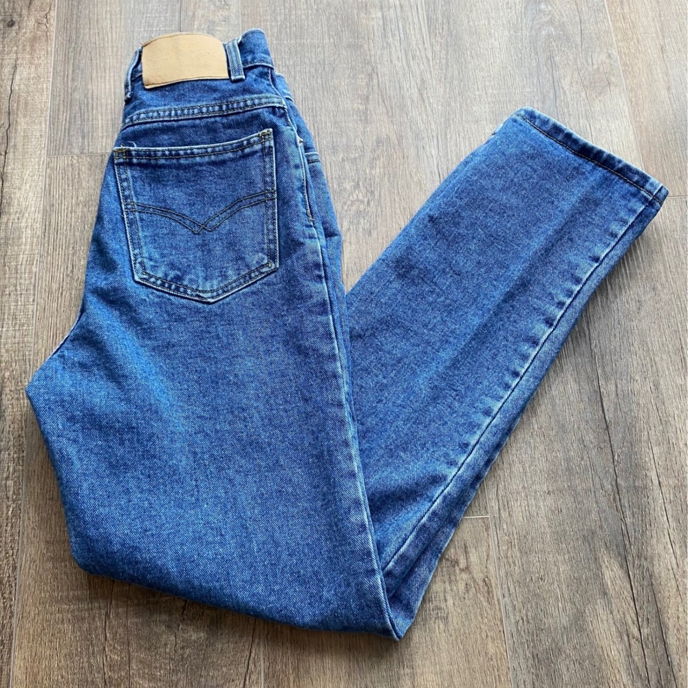 Yoyo Jeans Juniors Size 3 Blue Denim High Waisted Straight Leg Jeans Cotton, Y2K